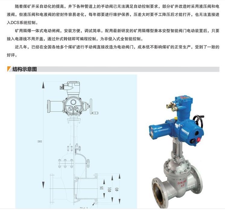 礦用電動(dòng)閘閥