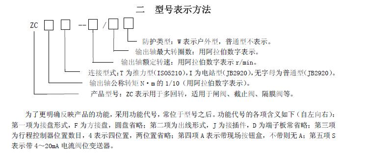 zc45-18/20閥門電動(dòng)裝置說明書、接線圖